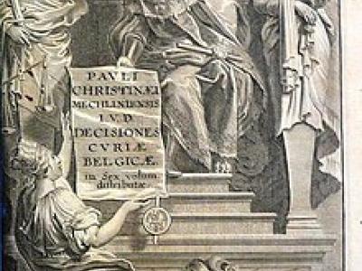 Le opere del giurista belga Christianei Le opere del giurista belga Christianei