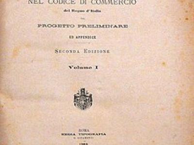 La genesi del Codice di Commercio 1882. Progetto preliminare La genesi del Codice di Commercio 1882. Progetto preliminare