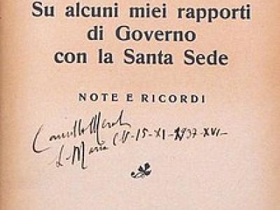 Su alcuni miei rapporti di Governo con la Santa Sede