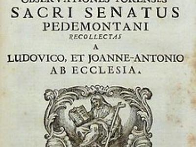 Le celebri Observationes Forenses di Ant. Dalla Chiesa Le celebri Observationes Forenses di Ant. Dalla Chiesa