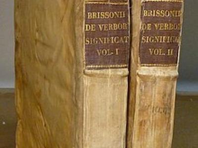 Brisson. Uno dei principali dizionari giuridici del 500