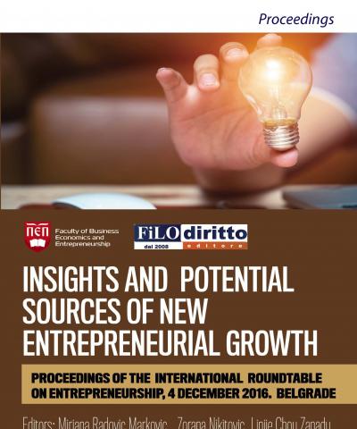 Insights and Potential Sources of New Entrepreneurial Growth (Belgrade, Serbia, 2016)