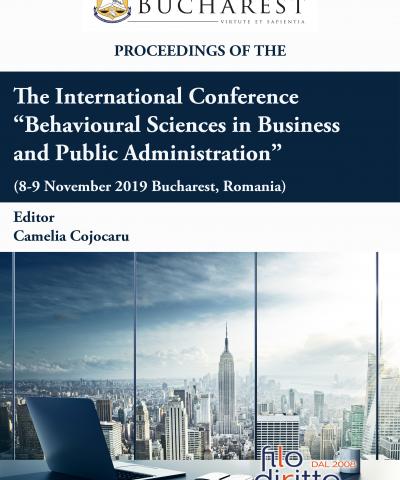 Internat. Conference “Behavioural in Business and Public Administration” (8 - 9 November 2019, Bucharest, Romania)