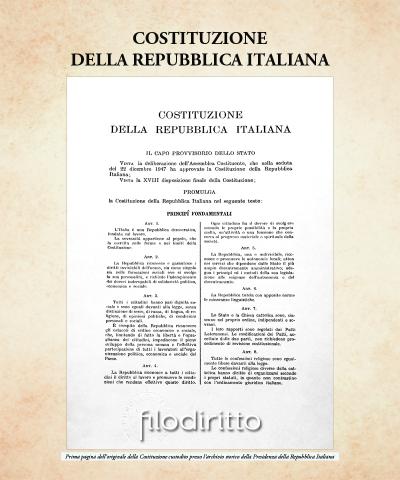 Costituzione Repubblica Italiana